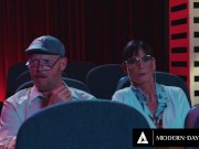 RISKY BLOWJOB For Movie Theatre PERVS! CAUGHT! 3/16