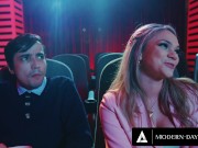 RISKY BLOWJOB For Movie Theatre PERVS! CAUGHT! 5/16