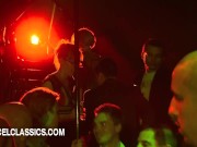 Hot blonde babe gets horny in the bathrooms 5/16