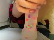 POV head vid using dildo