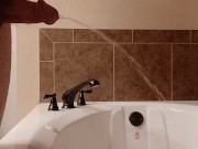 Pissing In Bathtub