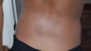 bi ebony boy teasing butt 