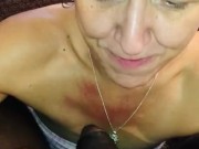 Pawg sucking the soul out of bbc!! She even suck it like she loves me!! 10/16