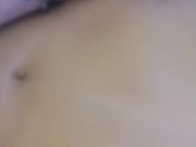 Girlfriend cum covered pussy fingering