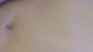 Girlfriend cum covered pussy fingering