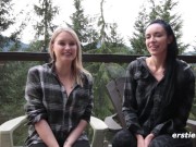 Ersties: Amateur Lesbian Babes Have Sexy Fun In a Cabin 13/16