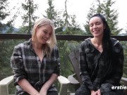 Ersties: Amateur Lesbian Babes Have Sexy Fun In a Cabin 14/16