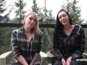 Ersties: Amateur Lesbian Babes Have Sexy Fun In a Cabin 2/16