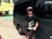 LETSDOEIT - Mature Alternative Slut Lady Kinky Cat Fucks Big Dick Stud In The Backseat 3/16