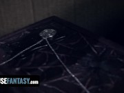 FreeUse Fantasy - Cute Stepsis In Halloween Costume Leana Lovings Takes Two Cocks During Party 6/16