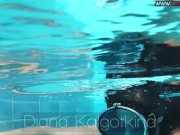 Masturbation and dildo action in the pool by Kalgotkina 1/16