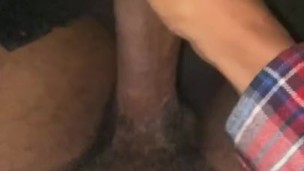 Slomo public cumshot in car at night