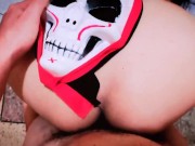 HALLOWEEN! STEPMOM AND STEPSON FUCKING 7/16