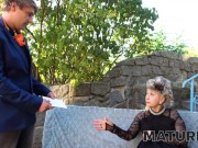 MATURE4K. Charmer is tempted into outdoor sex with the horny servant 2/16