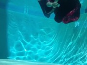 Underwater swimming classics bare feet girl realise swimming costume 11/16