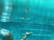 Sequins and stockings, underwater handstands, shiny tights, realise swimsuit in public, compilation 15/16