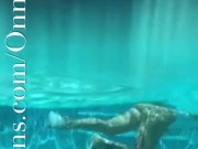 Sequins and stockings, underwater handstands, shiny tights, realise swimsuit in public, compilation 16/16