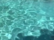 Sequins and stockings, underwater handstands, shiny tights, realise swimsuit in public, compilation 2/16