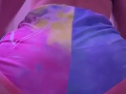 Teen slut pulling shorts off and showing my pink holes 4/16