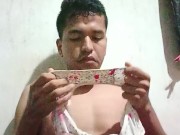 Jalada sin censura con el calzón de mi cuñada 8/16