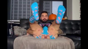 Sexy Bottom Latino Rubs Hole and Moans With Dildo up Ass (Full on PH Fan Club)
