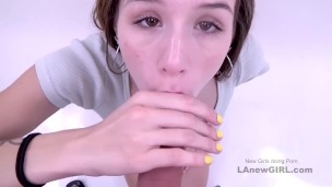 Charming hot looking babe gets rough sex at her audition