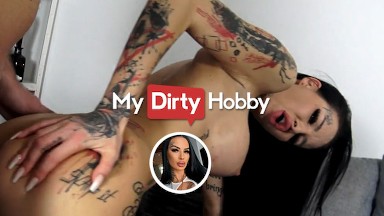 MyDirtyHobby - Stunning Maja-Bach Gets Extremely Horny & Fills All Of Her Holes With Her Bf's Cock