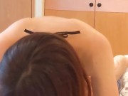 【熟女／人妻】むちむちの奥さまが立ちオナニーでびしょ濡れになったアソコに追撃ピストンされ連続イキ♡（個人撮影／素人／コスプレ／四十路／巨尻／騎乗位／バック） 14/16