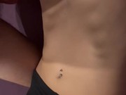 Glasses blowjob and leggins cum covered  5/16