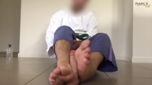 Yes Sensei! - Straight martial arts student turns gay when Sensei teaches him for fuck with his feet