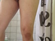 Air bnb  Dad bod in shower touching himself 16/16