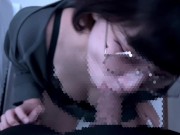 後輩の大学生がフェラで気持ちよくしたあと胸にいっぱい精子をかけられて興奮しちゃう♡お掃除フェラぶっかけ大量射精 9/16
