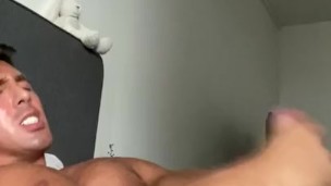 hot muscle dude jerk off with dildo in ass - onlyfans: TheGrandee
