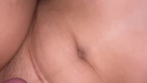 Fresh mom gets big load after pause