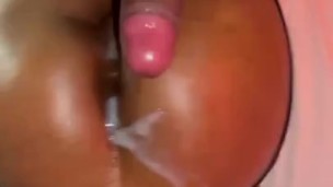 Thick Fat Oiled Ass with CumShot 