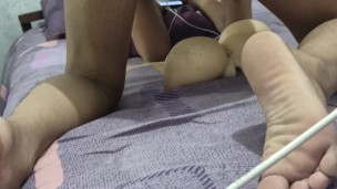 A man Fucking his sex toy secretly and was caught