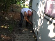 AMATEUR EURO - Big Ass Mature Gets Her Pussy Stuffed By Neighbor 1/16