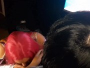 Starfire blowing her favorite player