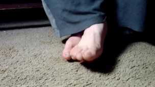 My feet and some baggy pants