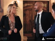 Lesbian Craves DICK! Big Tits MILF Cucks Her Wife! 3/16