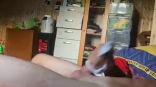 Sockjob panty sniffing