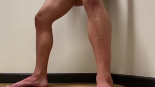 Public bathroom pissing and cumming