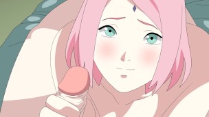 Sakura and Sasuke sex part 1 Naruto Young Kunoichi Hentai Anime Animation Blowjob tits pussy