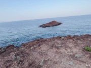 Public dick flash on the beach. She was shocked at first but then decided to suck me dry 9/16