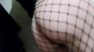 Teen Cd slut in fishnets