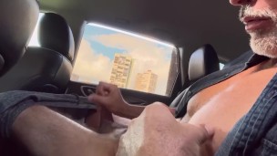Hot Dad Gone Bad Sexy Tall TJ in Backseat Meat