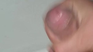 Sexually frustrated stud wanks dick