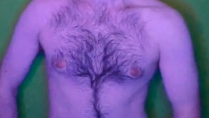 Gaymer in cat ears plays with his cock & pump
