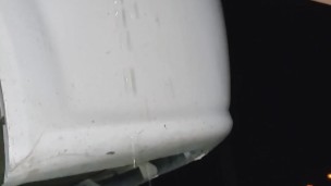 DESPERATION pussy pee along highway near Calling Lake Alberta - close traffic