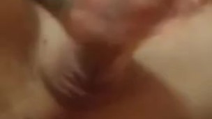 Masturbating while taking dildo! 